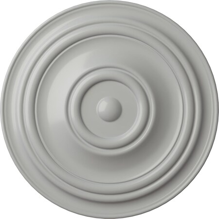 Ekena Millwork Traditional Ceiling Medallion (Fits Canopies up to 8 1/4"), Hand-Painted Frost, 31 1/2"OD x 2 1/2"P CM31TRFRF